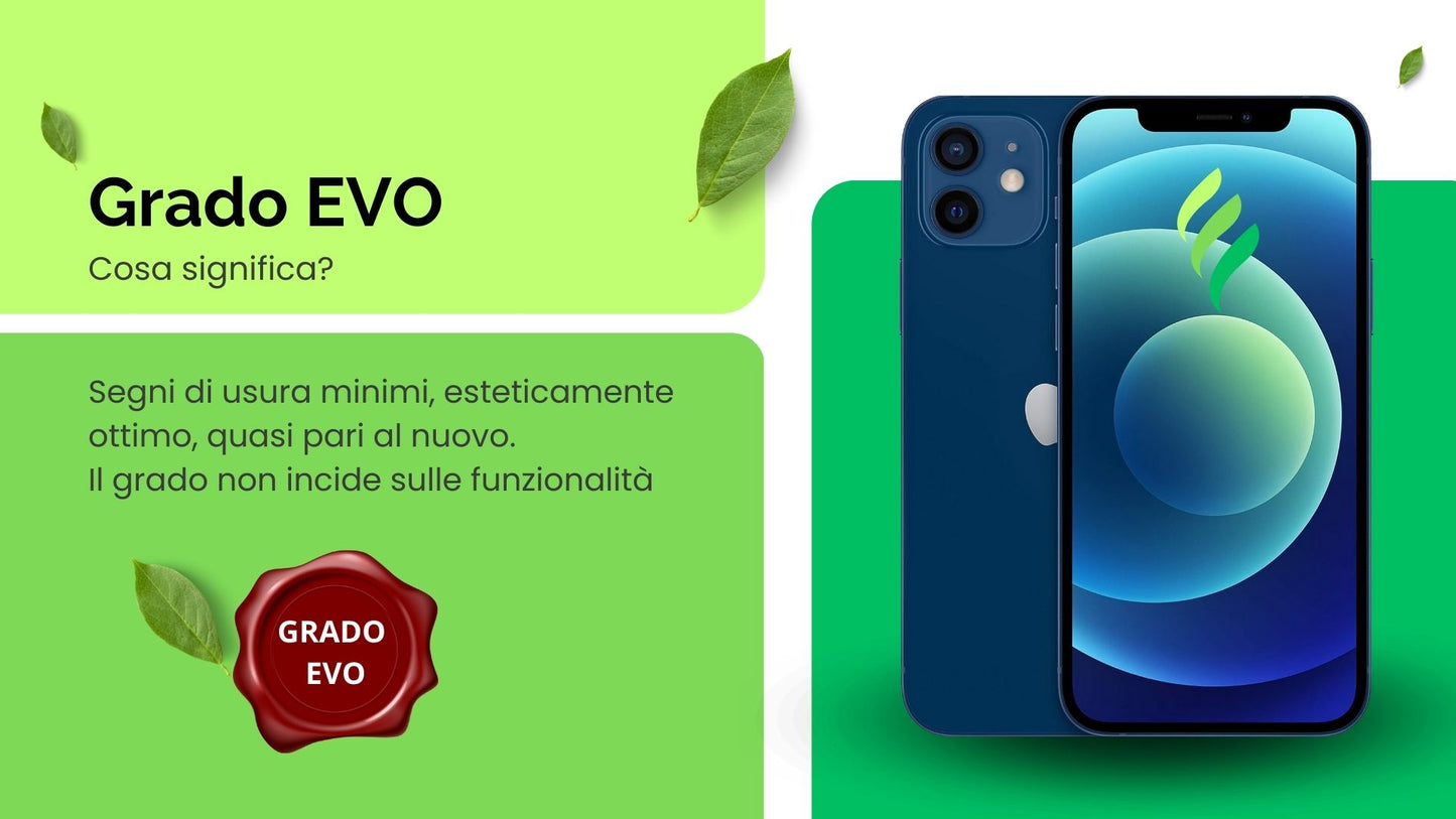 iPhone 12 - 128 GB - EVO - BATTERIA >80% - BLUE - RICONDIZIONATO