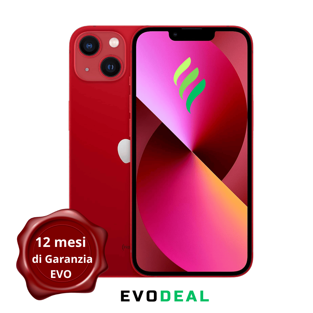 iPhone 13 - 256 GB - EVO - BATTERIA >80% - RED - RICONDIZIONATO