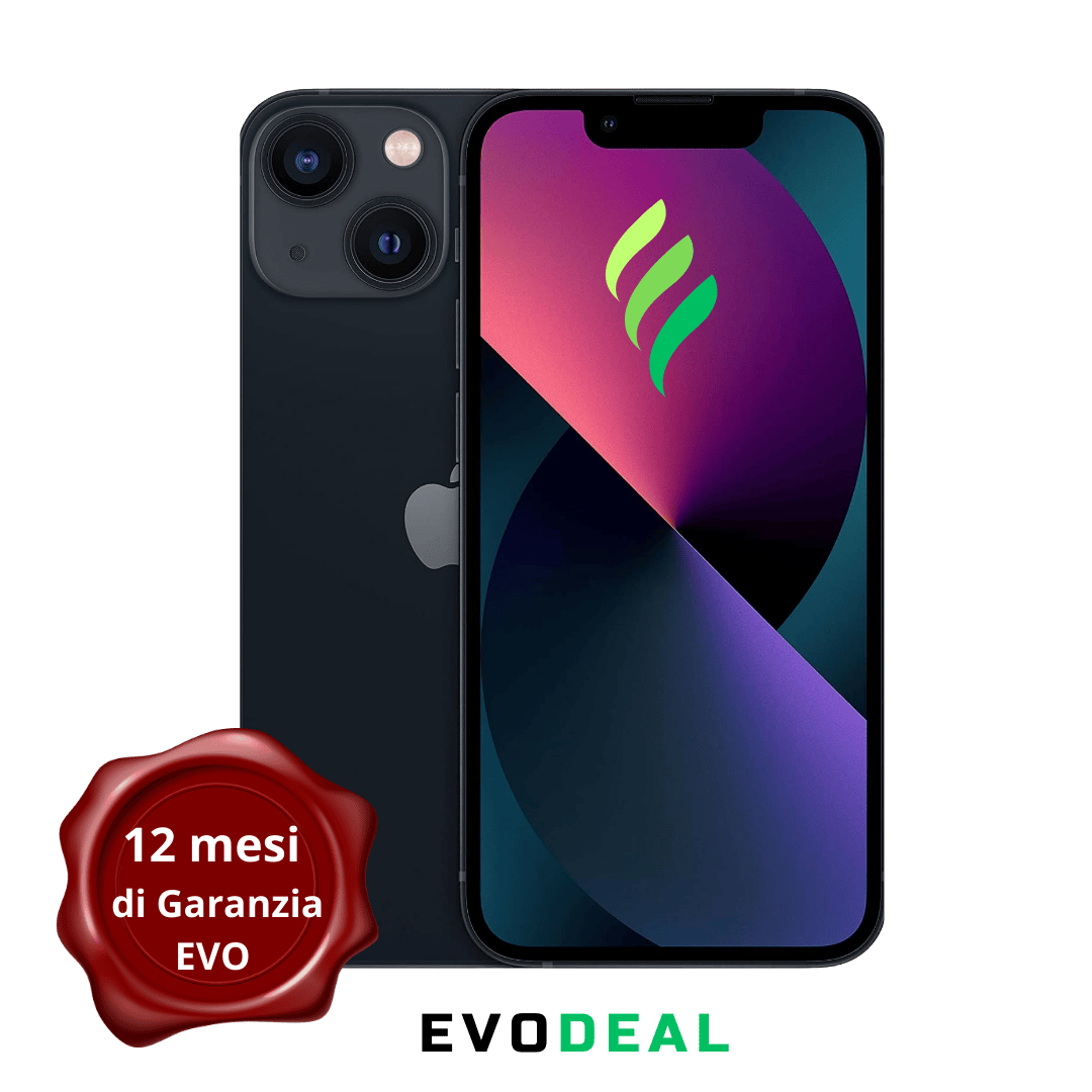 iPhone 13 mini - 256 GB - ECO - BATTERIA NUOVA - MIDNIGHT - RICONDIZIONATO