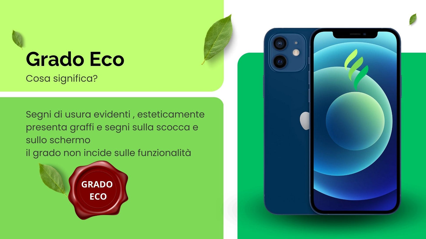 iPhone 12 - 128 GB - ECO - BATTERIA NUOVA - BLUE - RICONDIZIONATO
