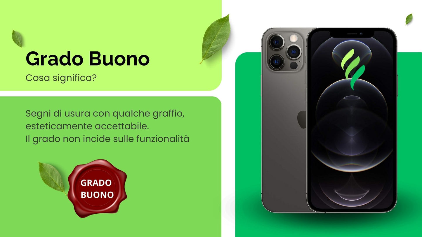 iPhone 12 PRO - 256 GB - BUONO - BATTERIA NUOVA - GRAPHITE - RICONDIZIONATO