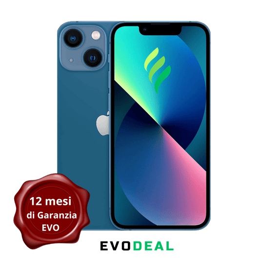 iPhone 13 mini - 128 GB - ECO - BATTERIA NUOVA - BLUE - RICONDIZIONATO