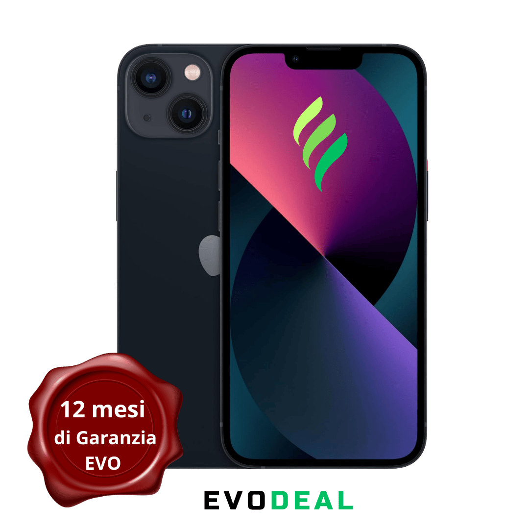 iPhone 13 - 256 GB - ECO - BATTERIA >80% - MIDNIGHT - RICONDIZIONATO