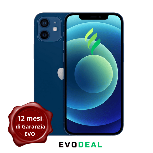 iPhone 12 - 128 GB - EVO - BATTERIA >80% - BLUE - RICONDIZIONATO