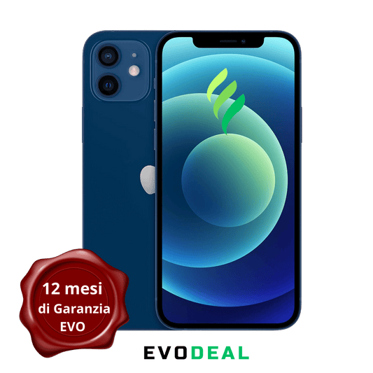 iPhone 12 - 128 GB - ECO - BATTERIA NUOVA - BLUE - RICONDIZIONATO