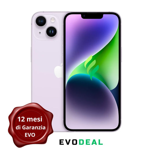 iPhone 14 - 128 GB - EVO - BATTERIA >80% - VIOLA - RICONDIZIONATO