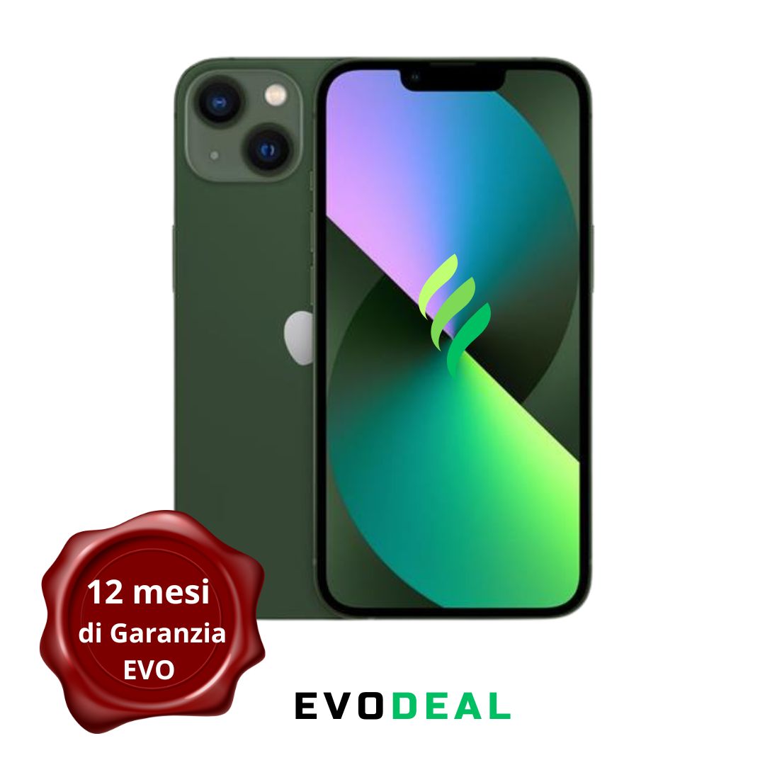 iPhone 13 - 128 GB - EVO - BATTERIA >80% - verde - RICONDIZIONATO